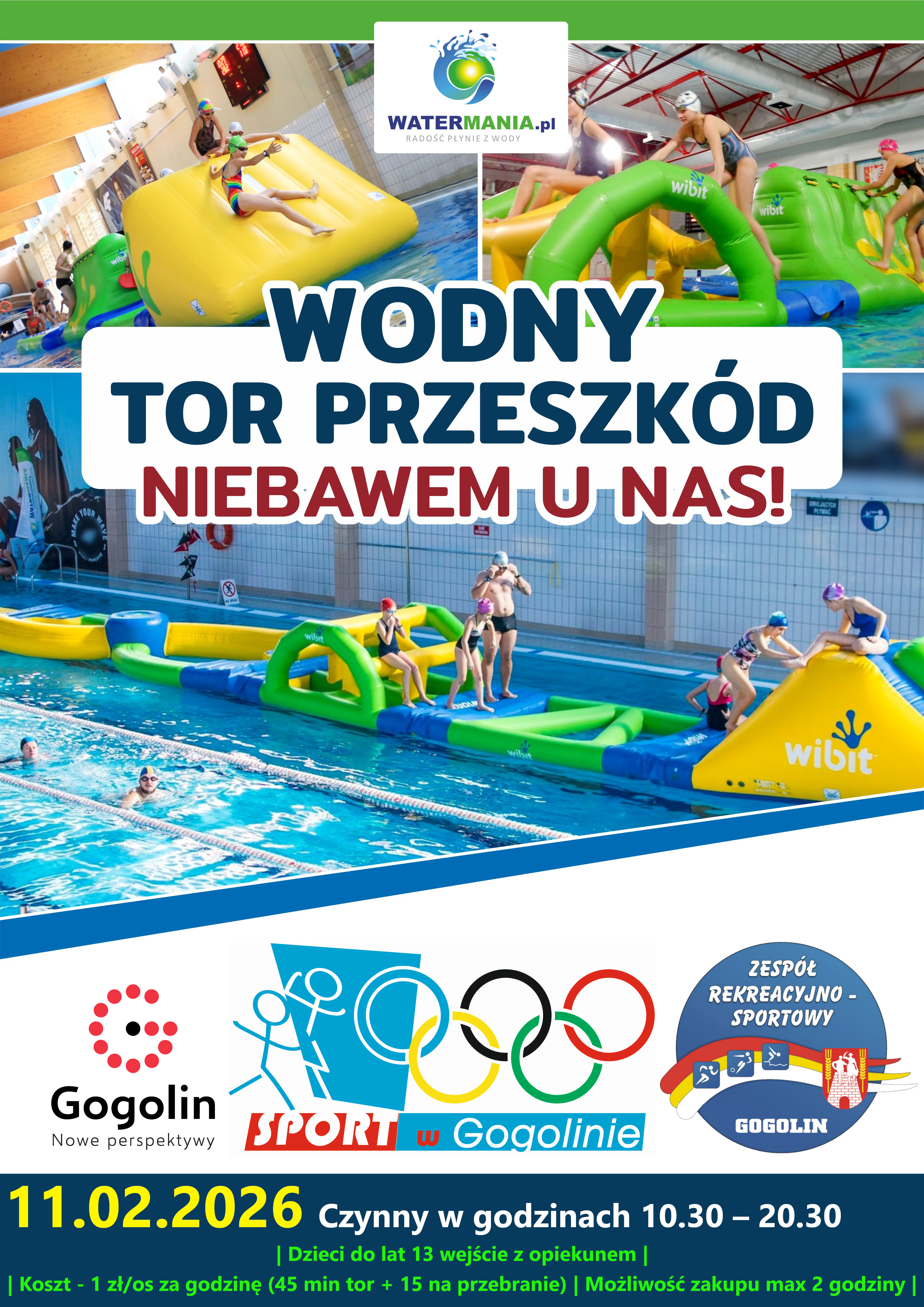 WATERMANIA plakat Gogolin ferie 2026