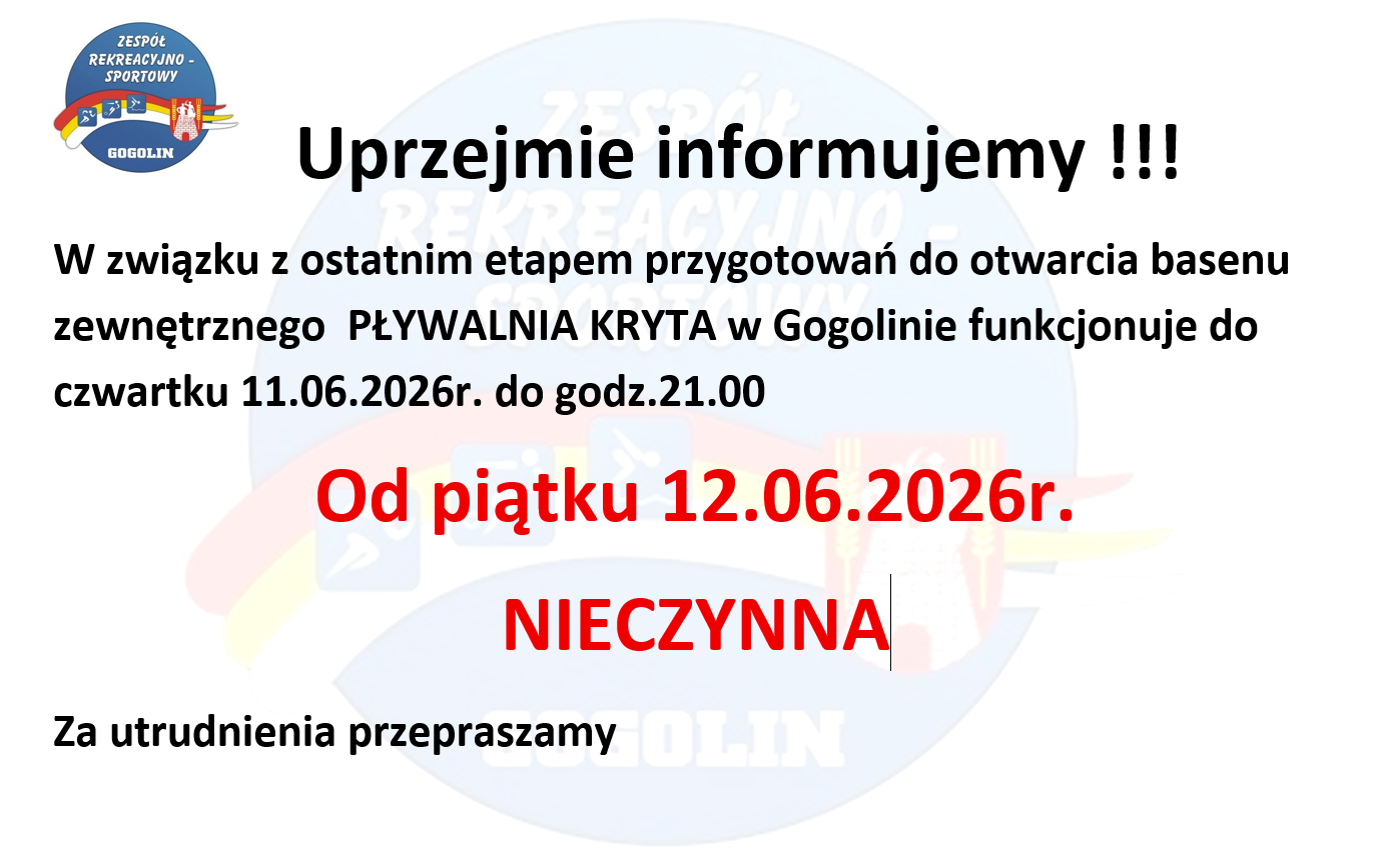 Pywalnia kryta wakacje