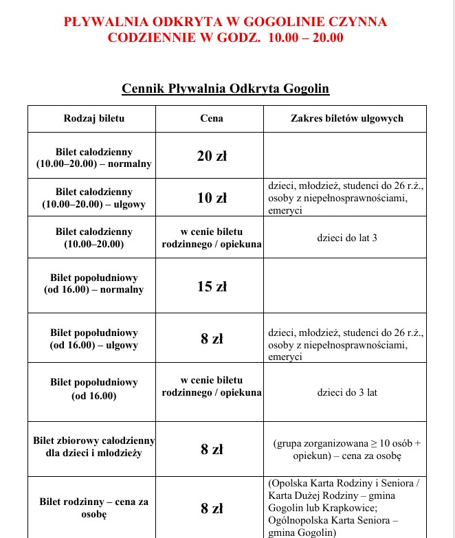 odkryta strona