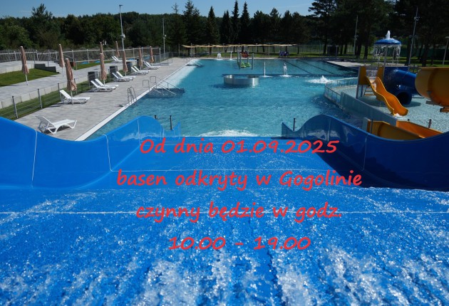 Zmiana godzin funkcjonowania basenu odkrytego