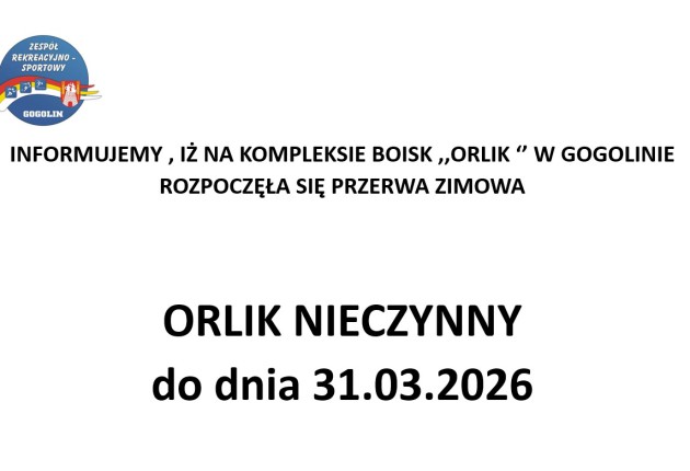 Przerwa zimowa na Orliku