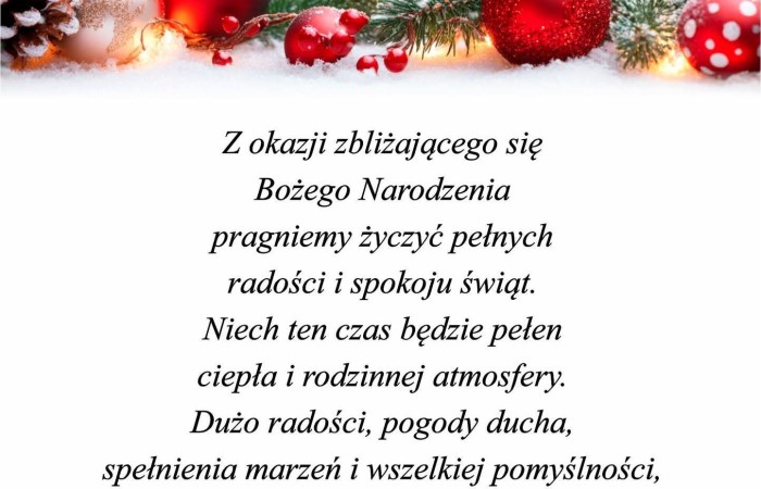 Życzenia Świąteczne
