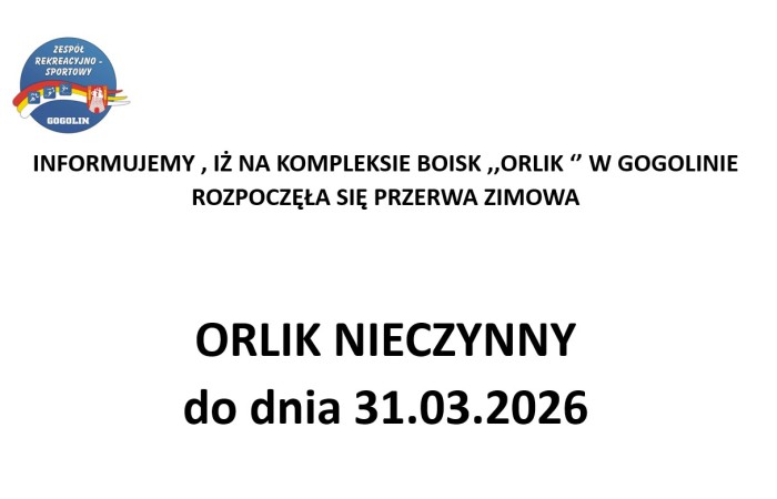 Przerwa zimowa na Orliku