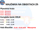 Funkcjonowanie obiektów w ,,weekend majowy