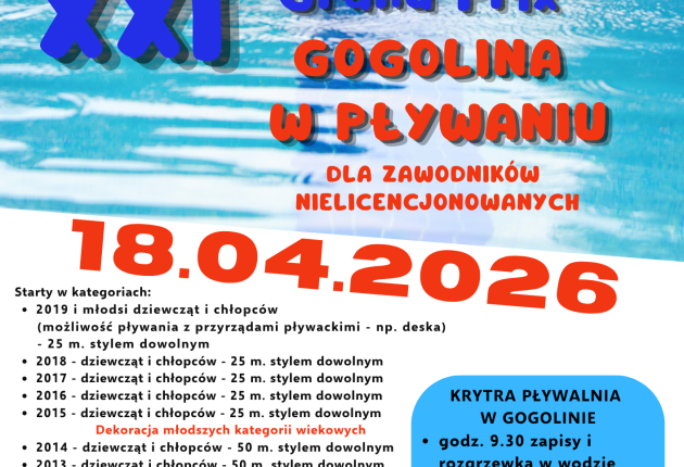 XXI GRAND PRIX Gogolina w pływaniu